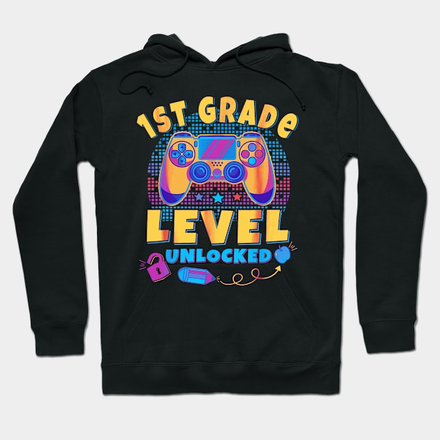 1st grade level unlocked controller Hoodie by Mega-st